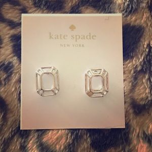 NWT Kate Spade - Freeze Frame Silver Earrings